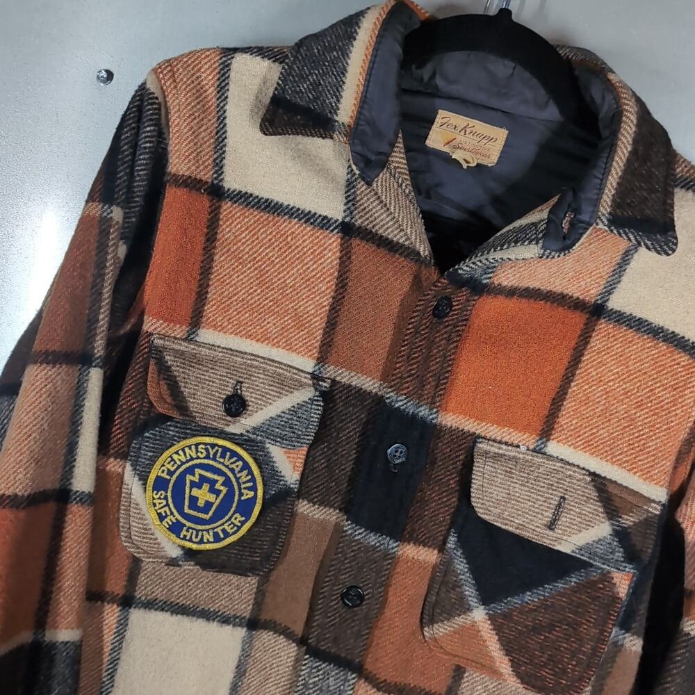 Fort Knapp Sportswear Vintage '50s '60s Wool CPO Button-up Shirt Jacket Small